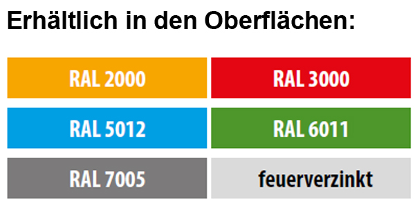 Auffangwanne AWA 1000-3 feuerrot mit drei Abfüllaufsätzen