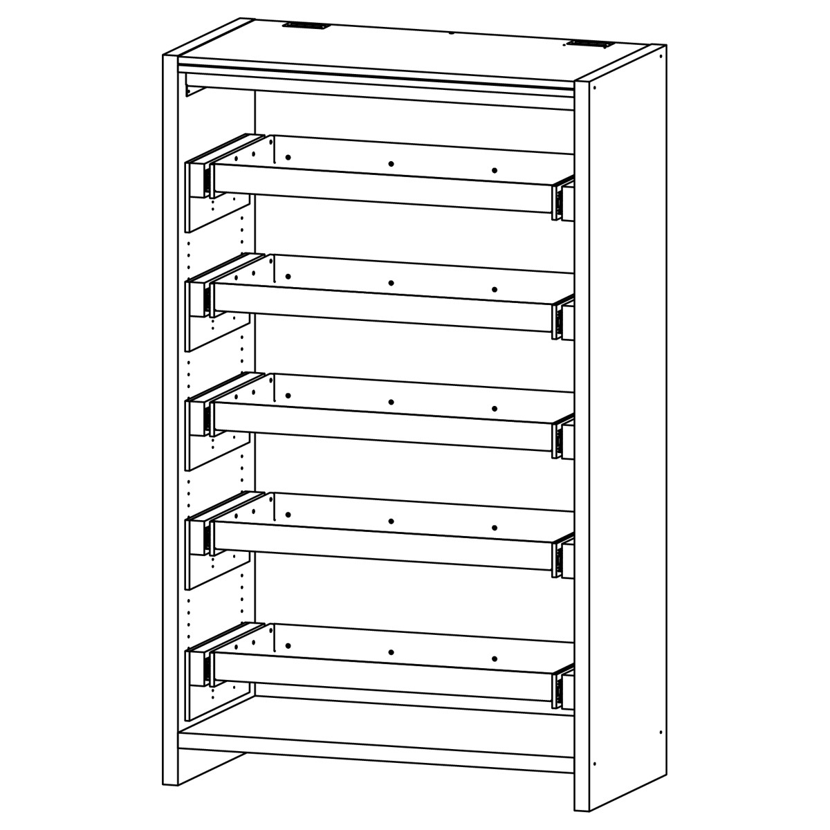 F-SAFE Sicherheitsschrank Typ 90 SST 12/20 mit 5 Vollauszügen, EN 14470-1